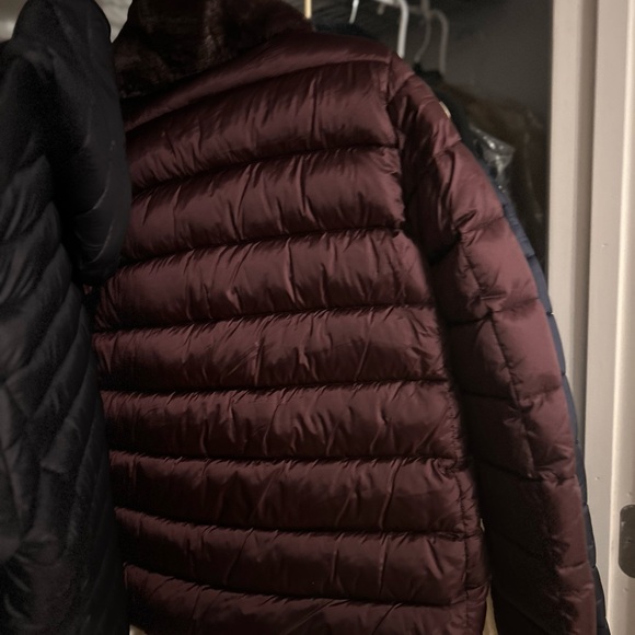 SAVE THE DUCK Burgundy Puffer Jacket - Picture 5 of 7